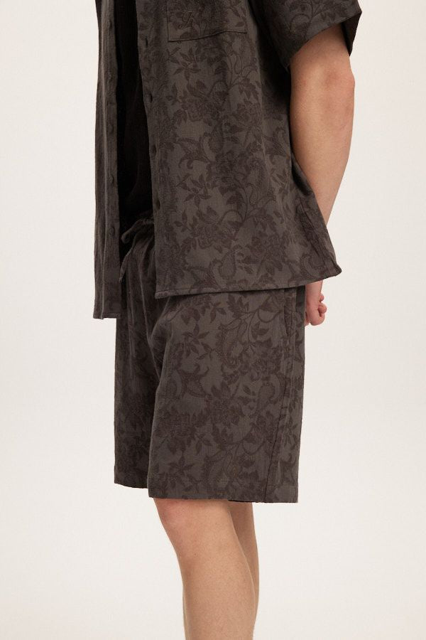 Jacquard Linen Short