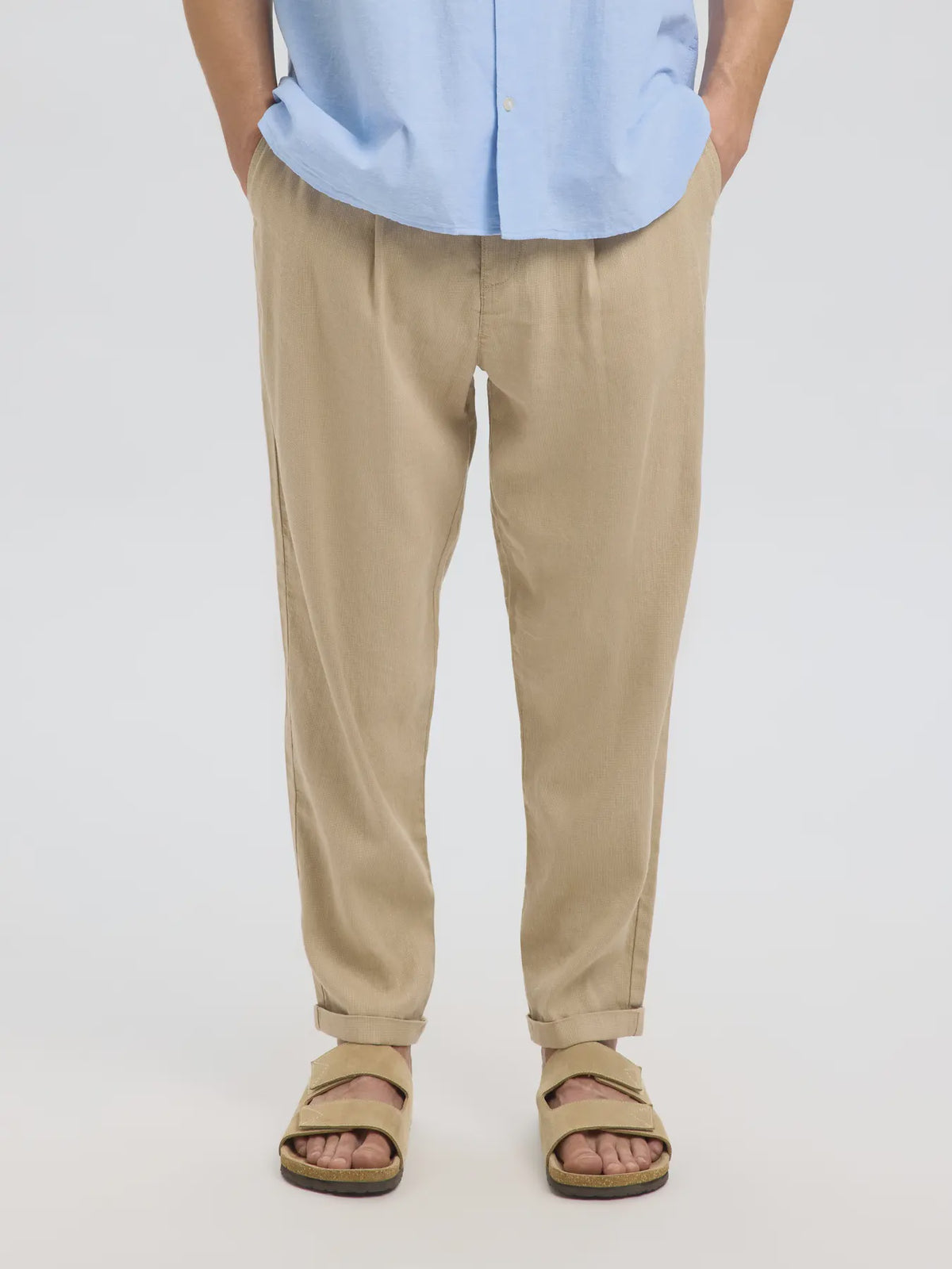 Ron Crop Linen Blend Pant