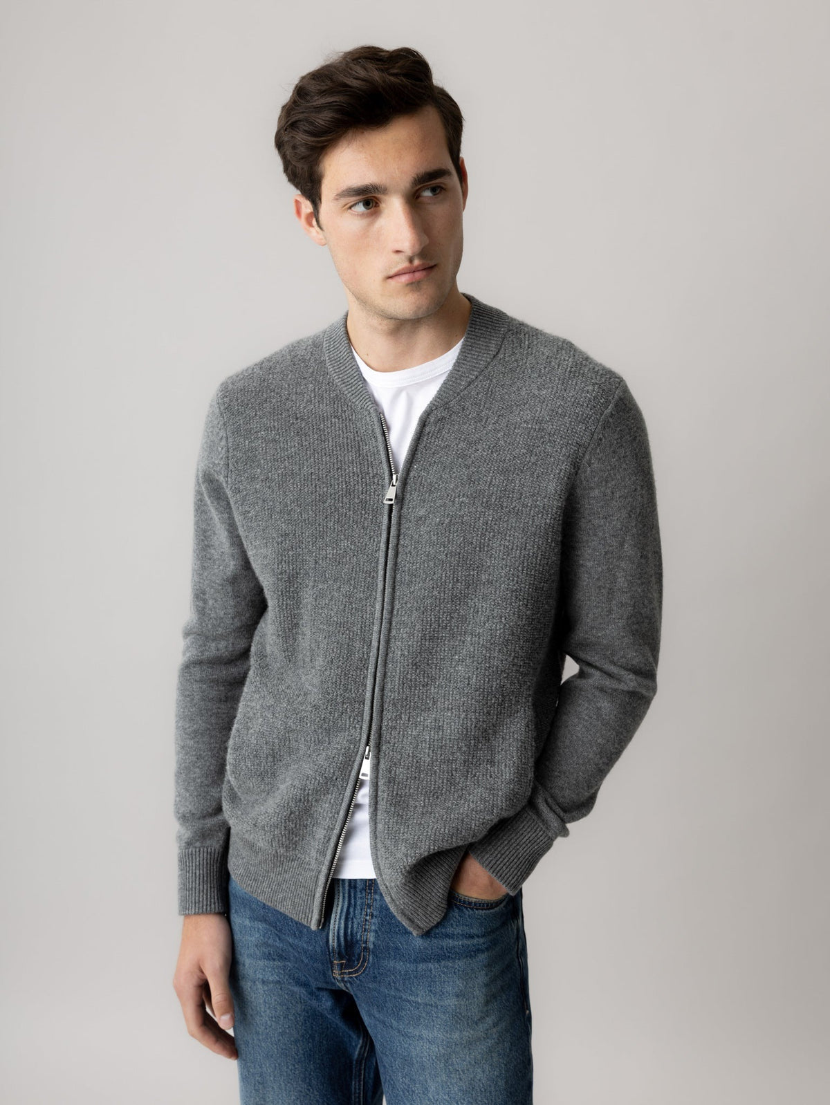 Gallery Ryan Soft Zip Cardigan Knit 2026