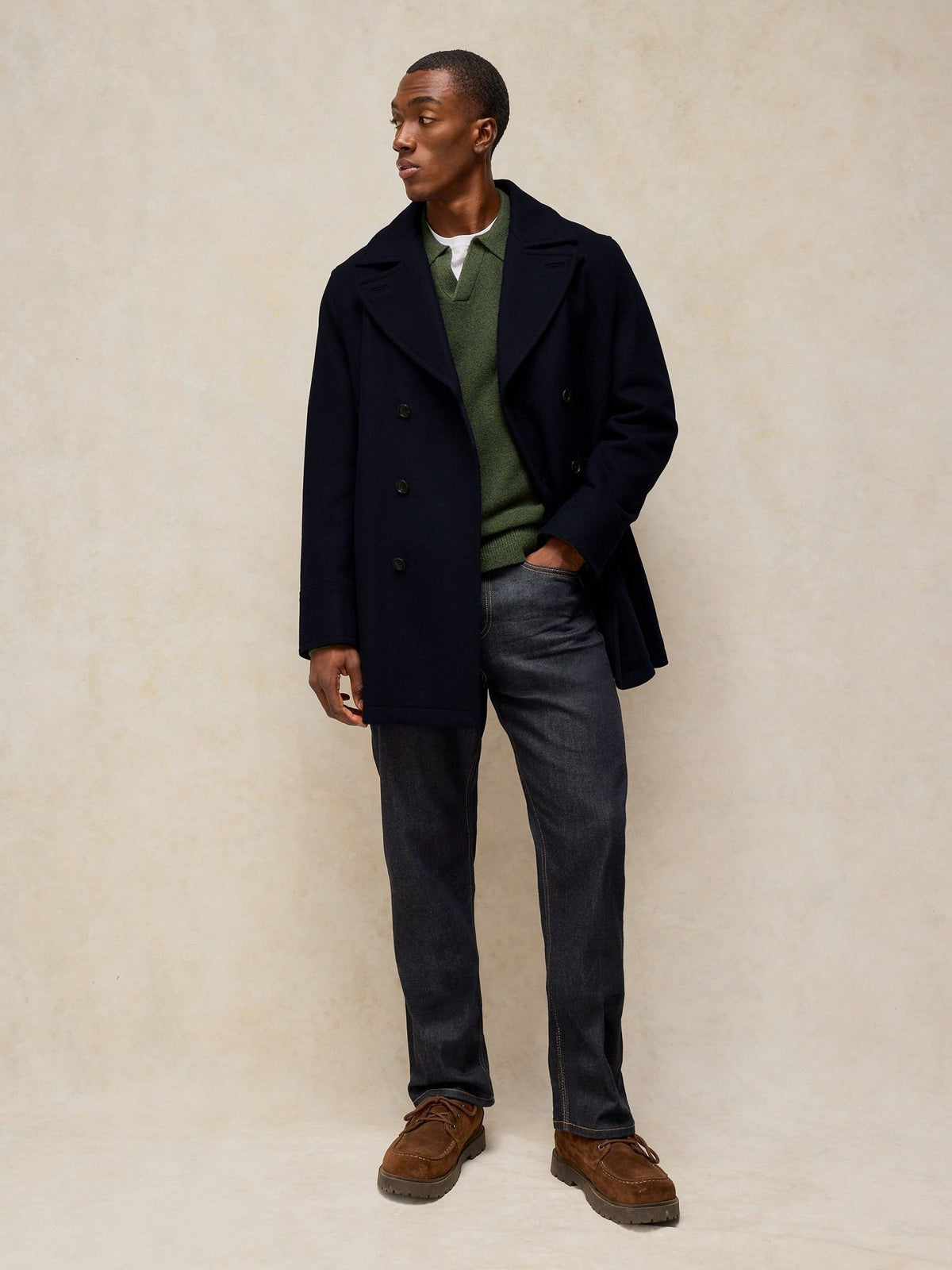 White Stuff Hadley Wool Blend Peacoat 2026