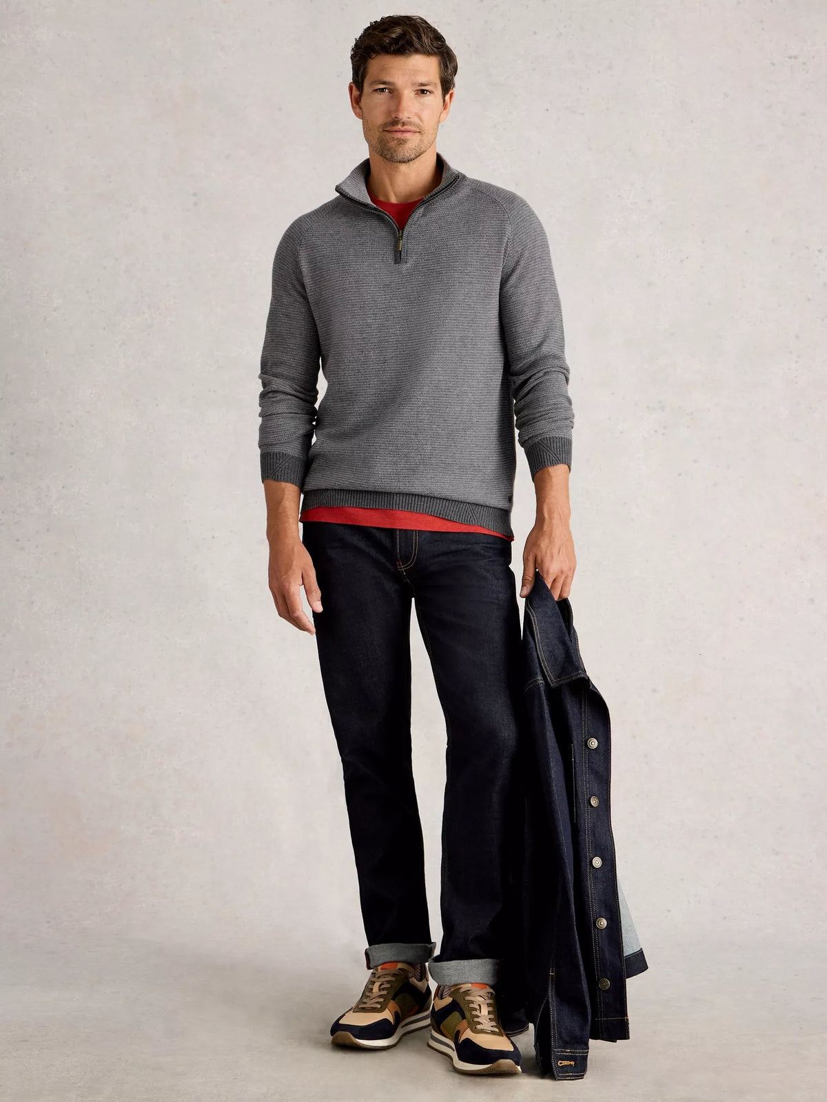 Newport Jacquard Funnel Sweater 2