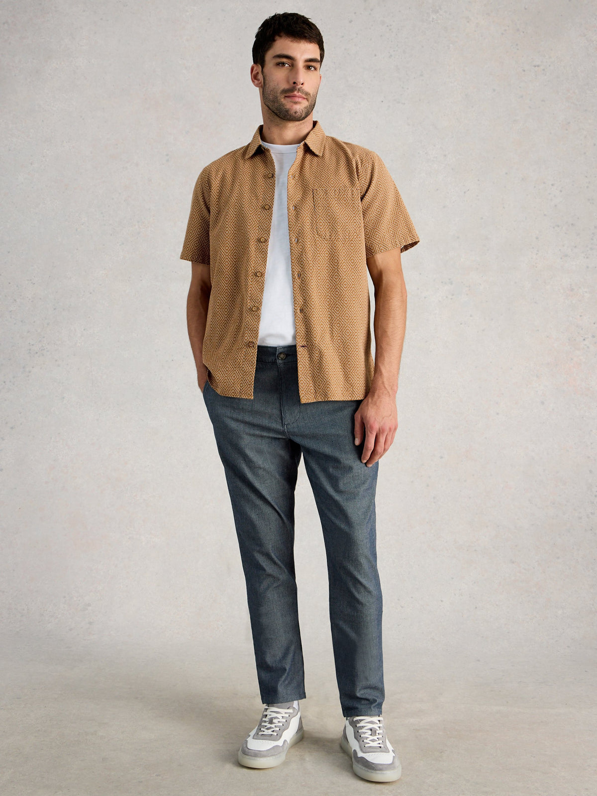 Stripe Drawstring Chino