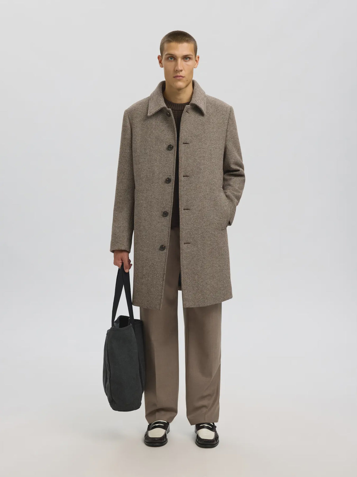 Archive Wool Blend Car Coat
