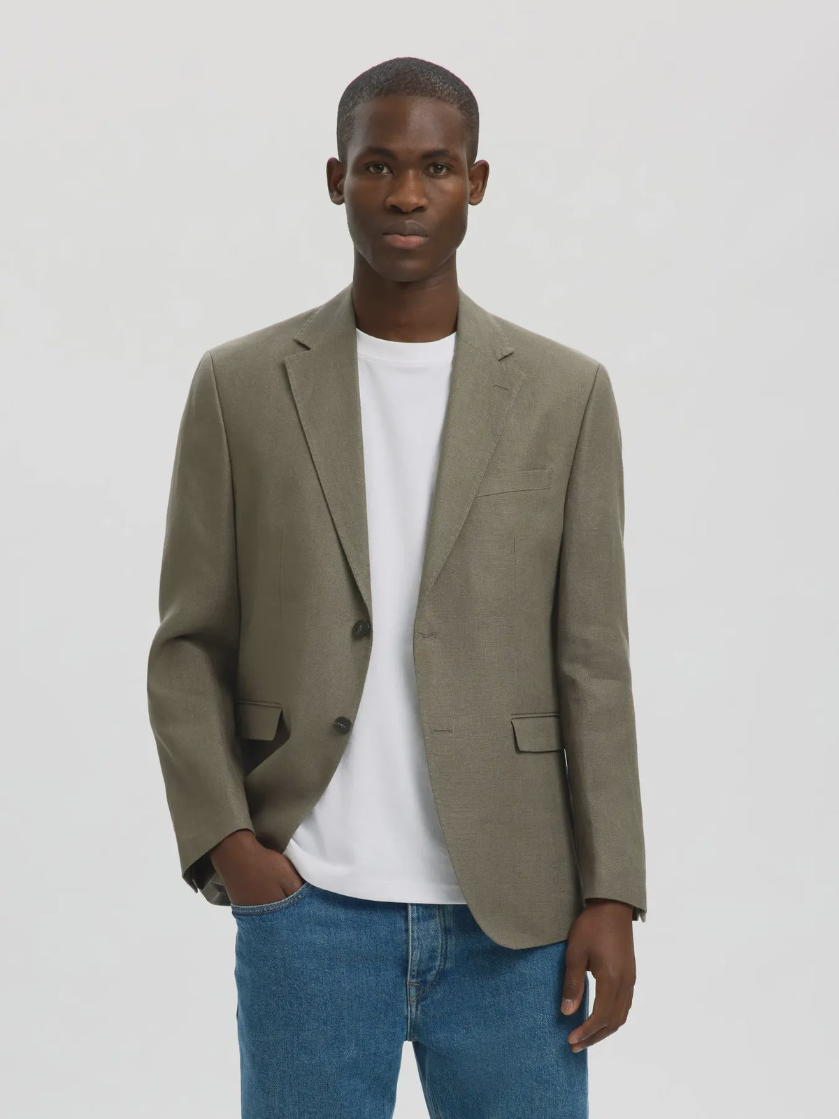 York Baird Linen Blazer