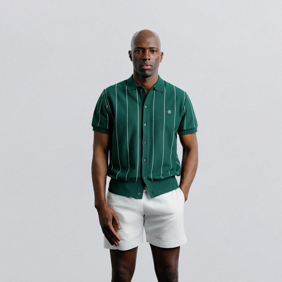 Vertical Striped Button Down