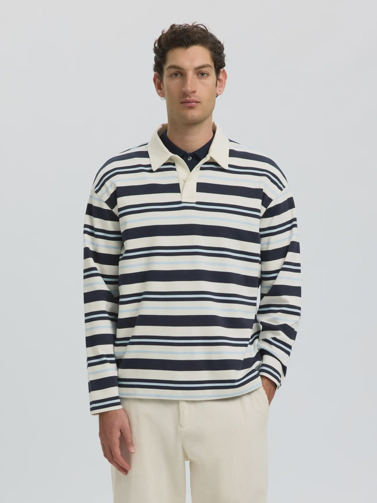 Jack Stripe LS Polo