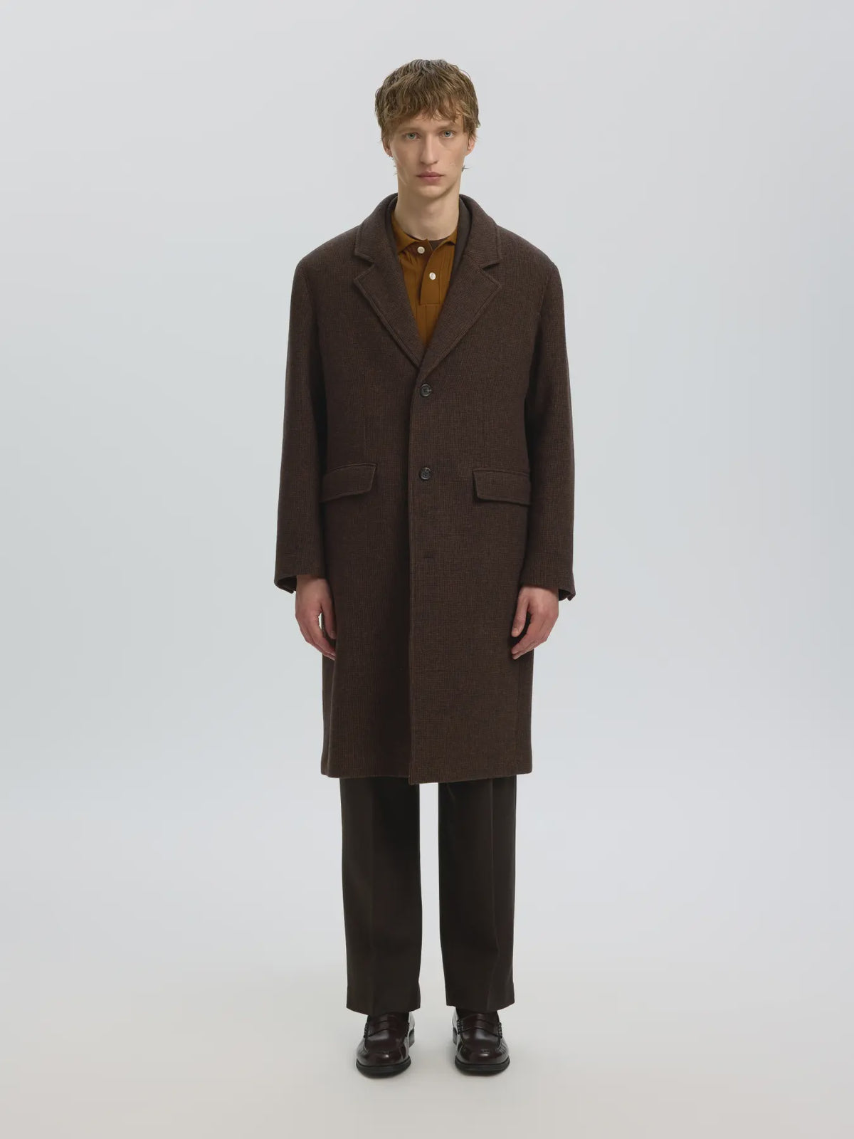 Hank Wool Blend Crombie Jacket
