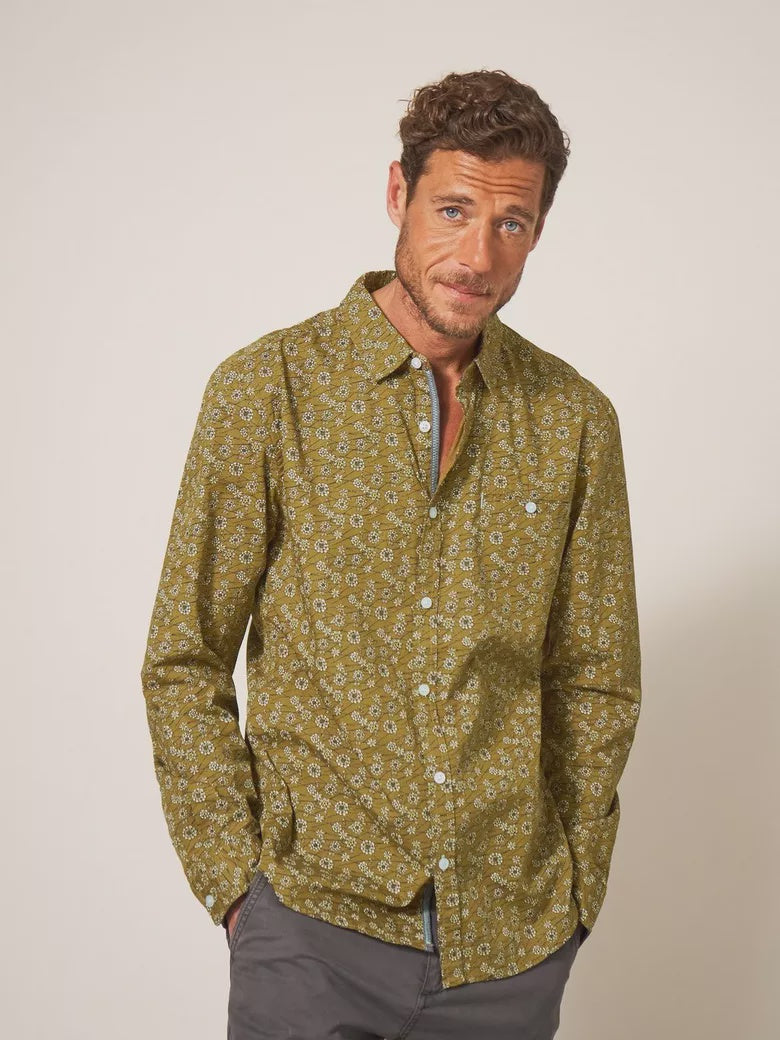 Scattered Flower Printed Shirt